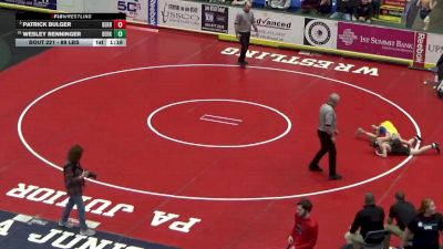 89 lbs Round Of 32 - Patrick Bulger, Derry Area vs Wesley Renninger, Berks Catholic