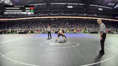 D1-138 lbs 7th Place Match - Xzavier Rodriguez, Grand Haven HS vs Liam Fitzpatrick, Rockford HS