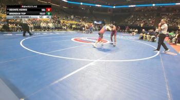 150 Class 1 lbs Cons. Round 1 - Deonte Kerns, Missouri Military Academy vs Brendan Top, Priory