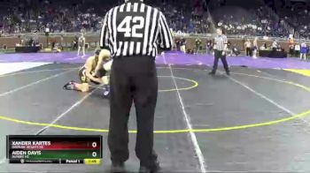 D3-157 lbs Semifinal - Aiden Davis, Dundee HS vs Xander Kartes, Ogemaw Heights HS