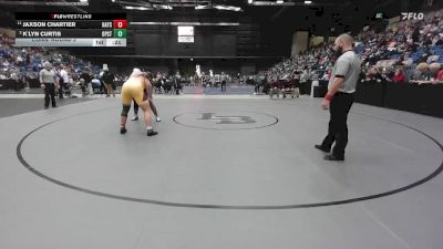 215 lbs Cons. Round 3 - K`lyn Curtis, Overland Park - St. Thomas Aquinas HS vs Jaxson Chartier, Hays