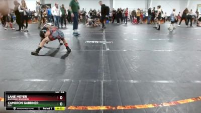 65 lbs Quarterfinal - Cameron Gardner, C2X vs Lane Meyer, Backyard Brawlers