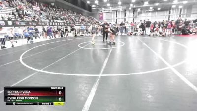 115 lbs Cons. Round 3 - Sophia Rivera, Salem Elite Mat Club vs Everleigh Monson, UP Outlaw WC