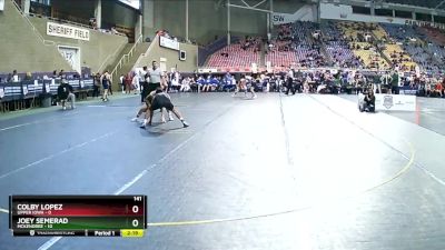 141 lbs Placement Matches (16 Team) - Colby Lopez, Upper Iowa vs Joey Semerad, McKendree