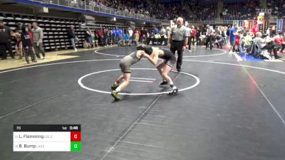 70 lbs Rd 2 - Consi Of 16 #1 - Liam Flemming, Colonial(PW) vs Brody Bump, Lakeview