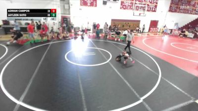 40 lbs Round 3 - Adrian Campos, SoCal Hammers vs Jayleen Soto, Riverside Rascals