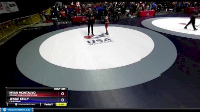 60 lbs Round 2 - Myah Montalvo, Delano Diablos Wrestling vs Jessie Kelly, California