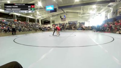 140 lbs Cons. Round 1 - Emma Hemenway, Shawnee Mission South vs Tierra Young, Manhattan