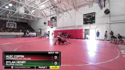 197 lbs Quarterfinal - Dylan Henry, Palomar College vs Alec Coffin, Sacramento City College