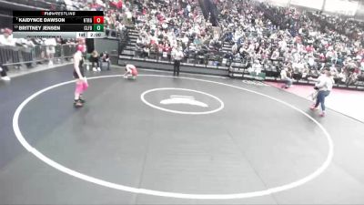 5A 125 lbs Quarterfinal - Kaidynce Dawson, Northridge vs Brittney Jensen, Clearfield