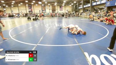 106 lbs Rr Rnd 2 - Noah Watkins, Tennessee Wrestling Academy vs John Wiseman, Ragin Raisins Niagara