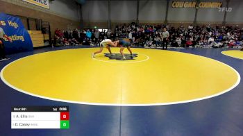 129 lbs 7th Place - Austin Ellis, Davis (UT) vs Deven Casey, Immaculate Conception (IL)