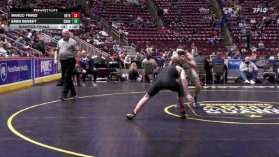 145 lbs Quarterfinal - Marco Frinzi, Bethlehem Cath vs Eren Sement, Council Rock North