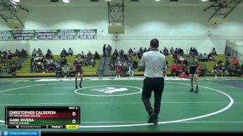 125 lbs Quarterfinal - Christopher Calderon, Mt. San Antonio College vs Gabe Rivera, Cuesta College