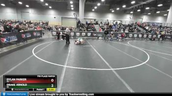 92 lbs 7th Place Match - Dylan Parker, NV vs Drake Arnold, NE