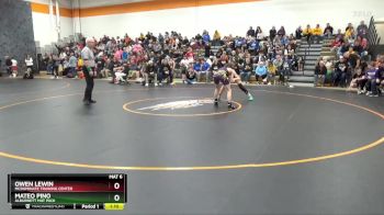 105 lbs Quarterfinal - Mateo Pino, Alburnett Mat Pack vs Owen Lewin, McDominate Training Center