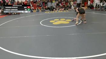135 lbs Cons. Round 3 - Kesley Simpson, Wasatch vs Summer Rowley, Manti