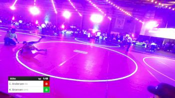 65 lbs Round Of 16 - Colson Andersen, Big Game WC vs Kade Brannan, Coyote Wrestling Club