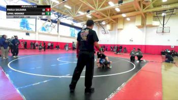 145 lbs Cons. Round 2 - Paola Saldana, La Sierra vs April Mendez, San Dimas