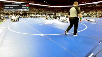 157 Class 2 lbs 3rd Place Match - Owen Roth, Ste. Genevieve vs Tristan Thompson, Cassville