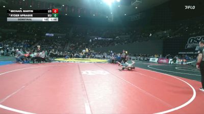 6A Boys 138 lbs Semifinal - Michael Martin, Grants Pass Boys vs Ryder Sprague, West Linn Boys