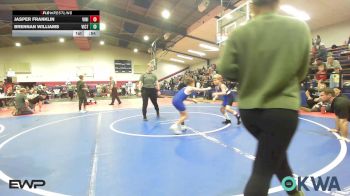 70 lbs Quarterfinal - Jasper Franklin, Vinita Kids Wrestling vs Brennan Williams, Victory Youth Wrestling