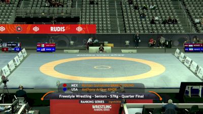 57 kg quarterfinal - Anthony Knox, USA vs Roman Bravo-Young, MEX