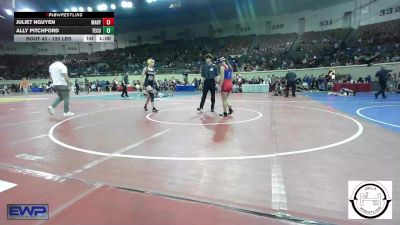 120 lbs Consi Of 32 #2 - Juliet Nguyen, Mary Golda Ross Middle School vs Ally Pitchford, Tecumseh