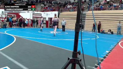 140 lbs Cons. Round 3 - Isabelle Hathaway, Garrett vs Alivia Shepperd, Twin Lakes High School