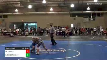 64 lbs Consolation - Mikey Laws, F-5 Grappling vs Evan Hasselbring, Winfield Youth Wrestling