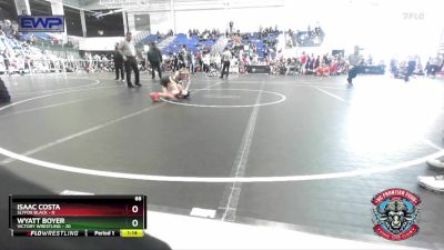 88 lbs Round 1 (4 Team) - Isaac Costa, Slyfox Black vs Wyatt Boyer, Victory Wrestling