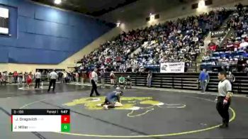 3 lbs Quarterfinal - JB Dragovich, Hidden Valley vs Jesse Miller, Broadway