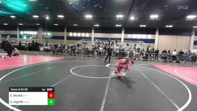 120 lbs Consi Of 64 #2 - Colt Boyles, DC Elite vs Cody Highfill, Gold Rush Wr Ac