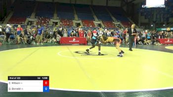 120 lbs Rnd Of 128 - Zach Wilson, Indiana vs Quentin Donald, Nebraska