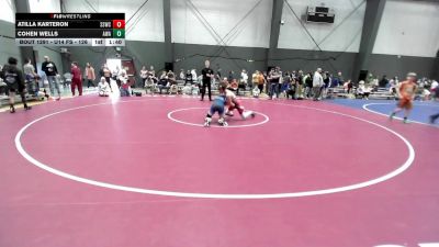 U14 FS - 126 lbs Cons. Semis - Atilla Karteron, Sua Sponte Wrestling Club vs Cohen Wells, Ascend Wrestling Academy