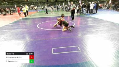 105 lbs 5th Place - Hayden Lauterback, Apex vs Terrence James Fearon, Central Youth Wrestling