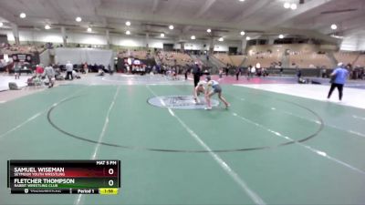 85 lbs Quarterfinal - Samuel Wiseman, Seymour Youth Wrestling vs Fletcher Thompson, Rabbit Wrestling Club