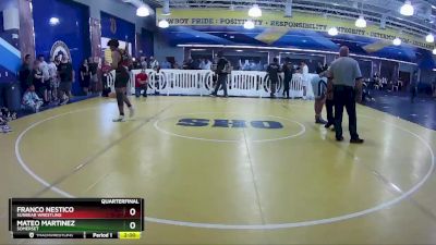 190 lbs Quarterfinal - Mateo Martinez, Somerset vs Franco Nestico, Sunbear Wrestling