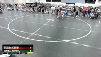 120 lbs Cons. Round 2 - McKinley Runnels, Honey Badger Wrestling Club vs Daniella Apodaca, Betterman Elite Wrestling