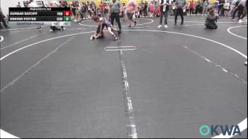 64 lbs Quarterfinal - Gunnar Ratciff, Prime Wrestling vs Denver Potter, Cushing Tigers