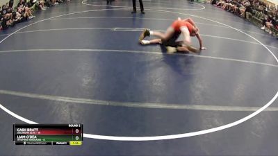 95 lbs Round 2 (6 Team) - Cash Bratt, Oklahoma Elite vs Liam O`Dea, Wyoming Renegades