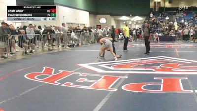 126 lbs Consi Of 128 #2 - Cash Wiley, OK vs Evan Schomburg, PA