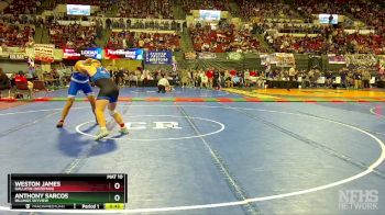 AA - 205 lbs Cons. Round 3 - Weston James, Gallatin (Bozeman) vs Anthony Sarcos, Billings Skyview