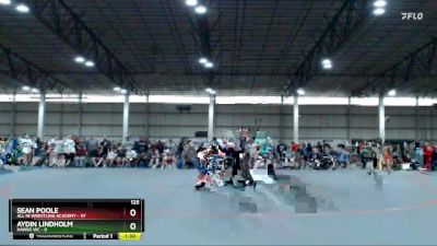 125 lbs Round 1 (4 Team) - Sean Poole, All IN Wrestling Academy vs Aydin Lindholm, Hawks WC