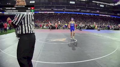 D1-120 lbs Champ. Round 1 - Wyatt Lees, Detroit Catholic Central HS vs Landon Smith, Dakota HS