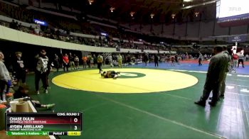 National 6-8 125 Cons. Round 2 - Ayden Arellano, Hickory Wrestling Club vs Chase Dulin, Smithfield Youth Wrestling