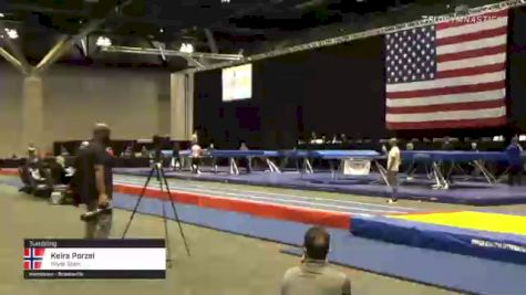 Keira Porzel - Tumbling, Silver Stars - 2021 USA Gymnastics Championships