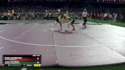 D4-150 lbs Semifinal - Alex Gleason, Hesperia Community HS vs Evan Haferkorn, Iron Mountain HS