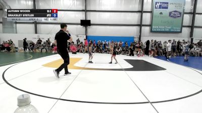 25 lbs Rr Rnd 1 - Autumn Woods, VA Killers - W vs Braxsley Stetler, Apex (OH) Girls - W