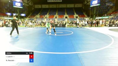 200 lbs Rnd Of 32 - Irelynn Laurin, Tennessee vs Nadia Razzak, Illinois